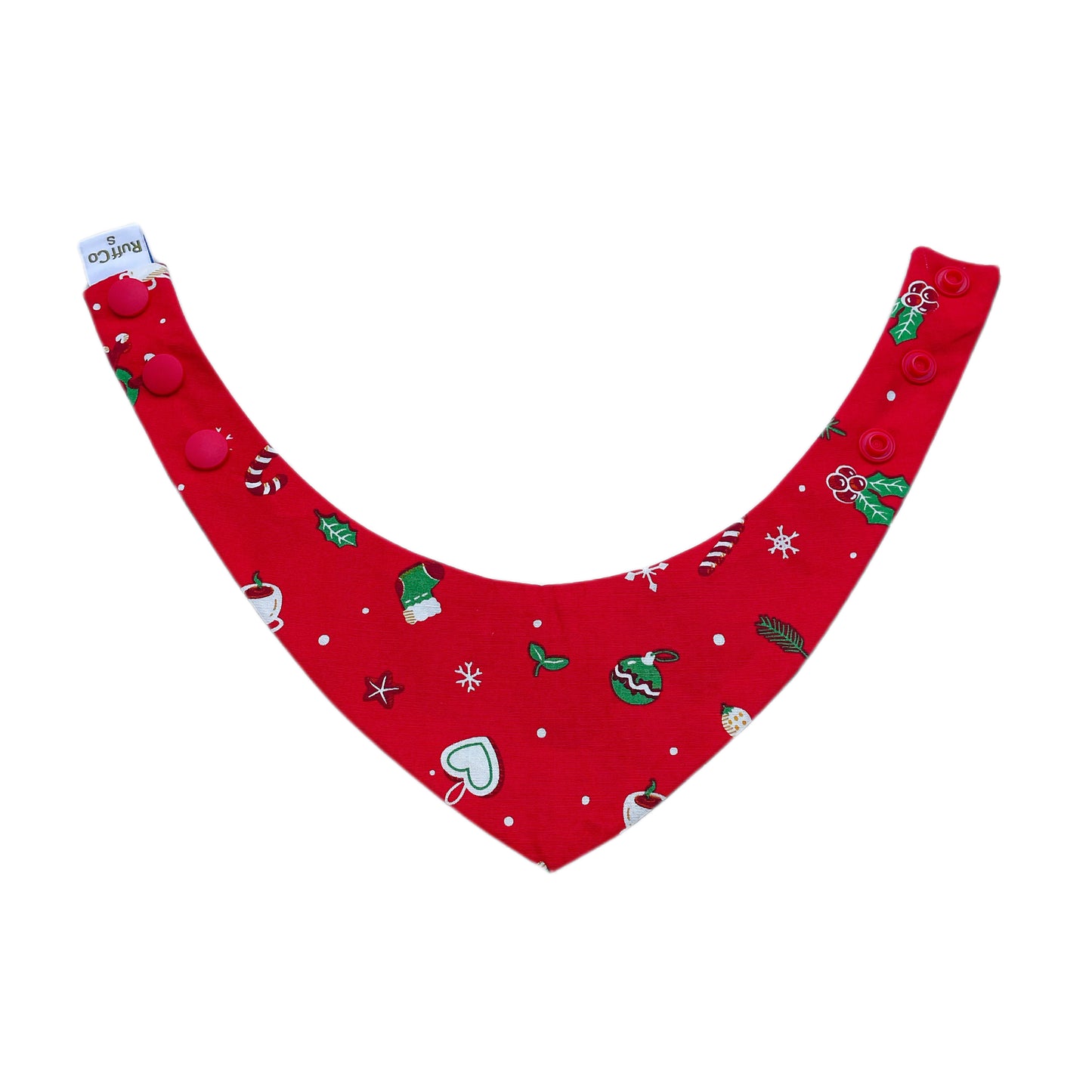 Christmas Coffee Bandana - Red & Green