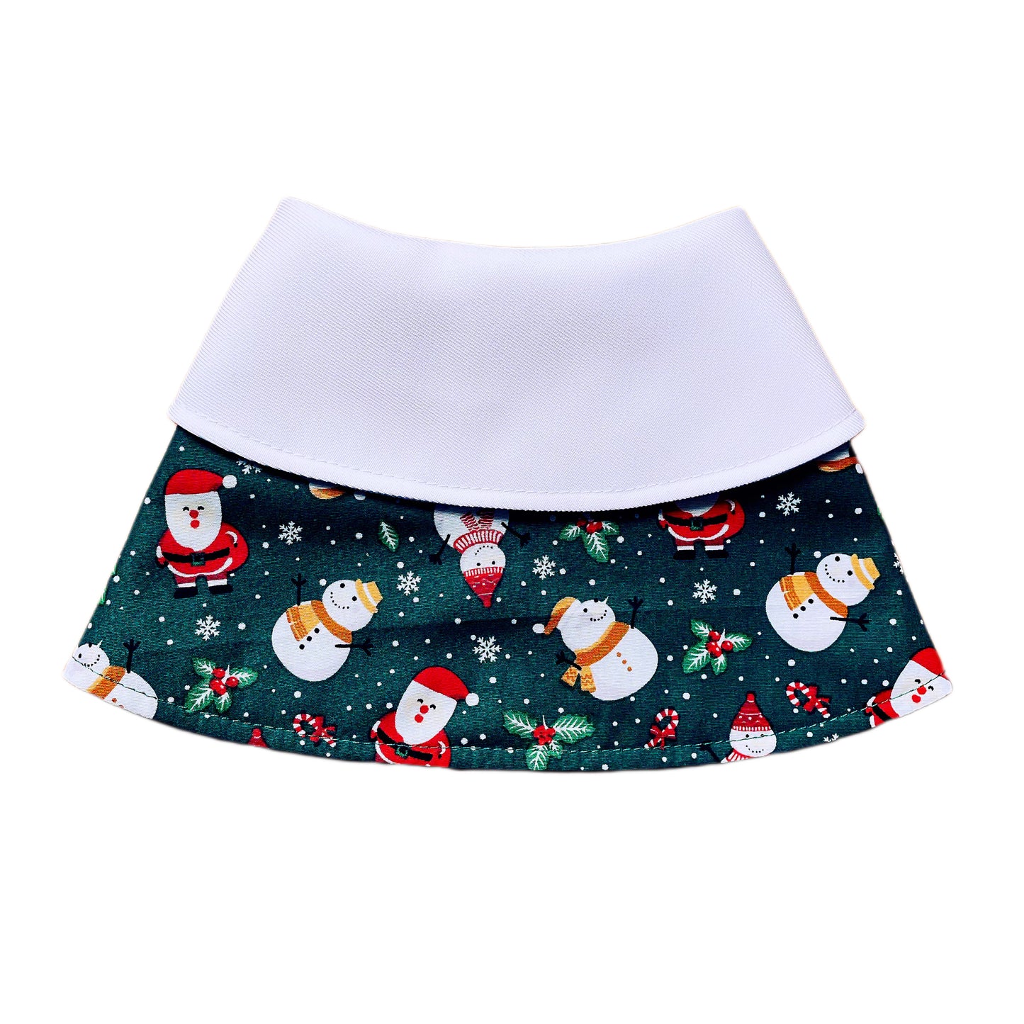 Snowman and Santa Cape - Green