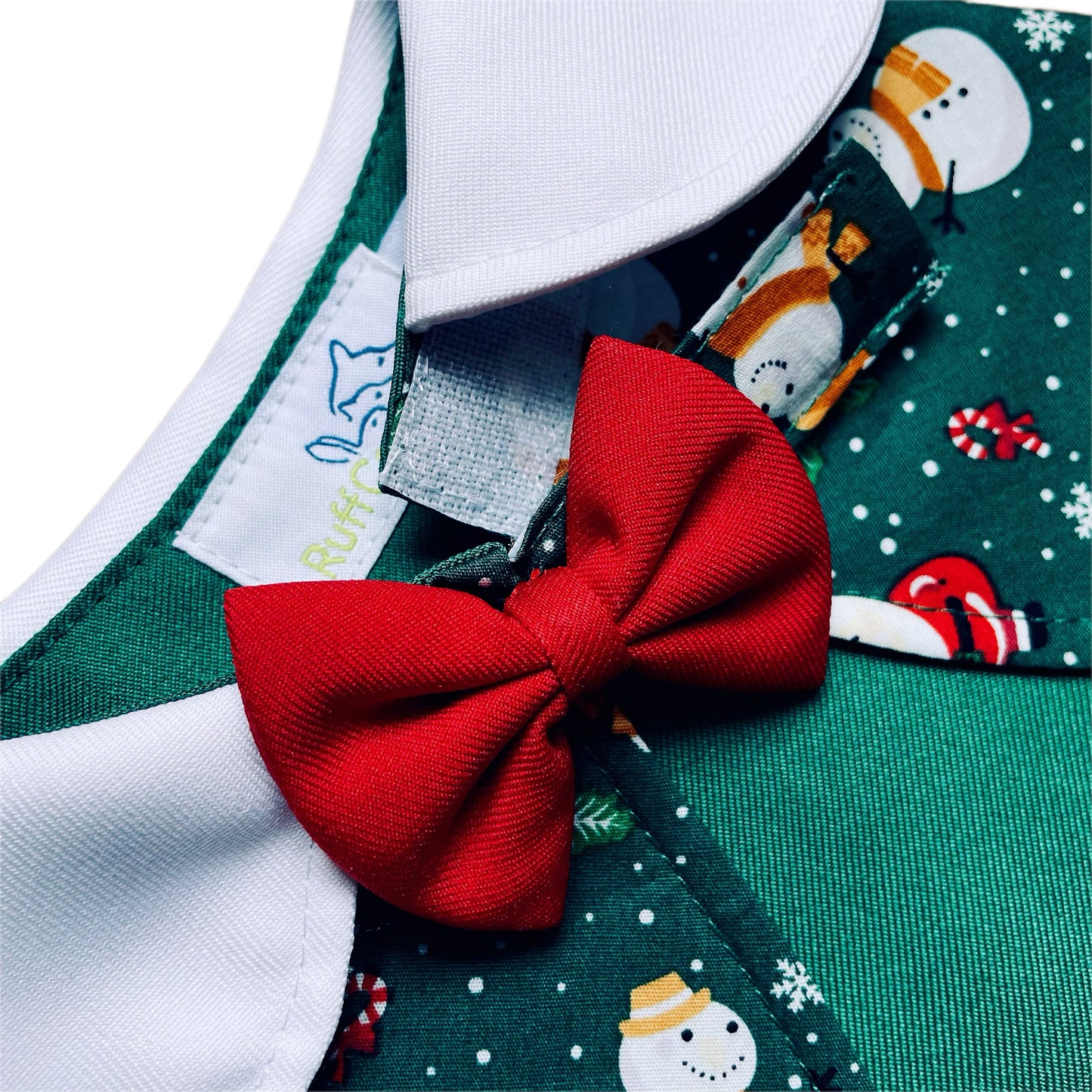 Snowman and Santa Cape - Green