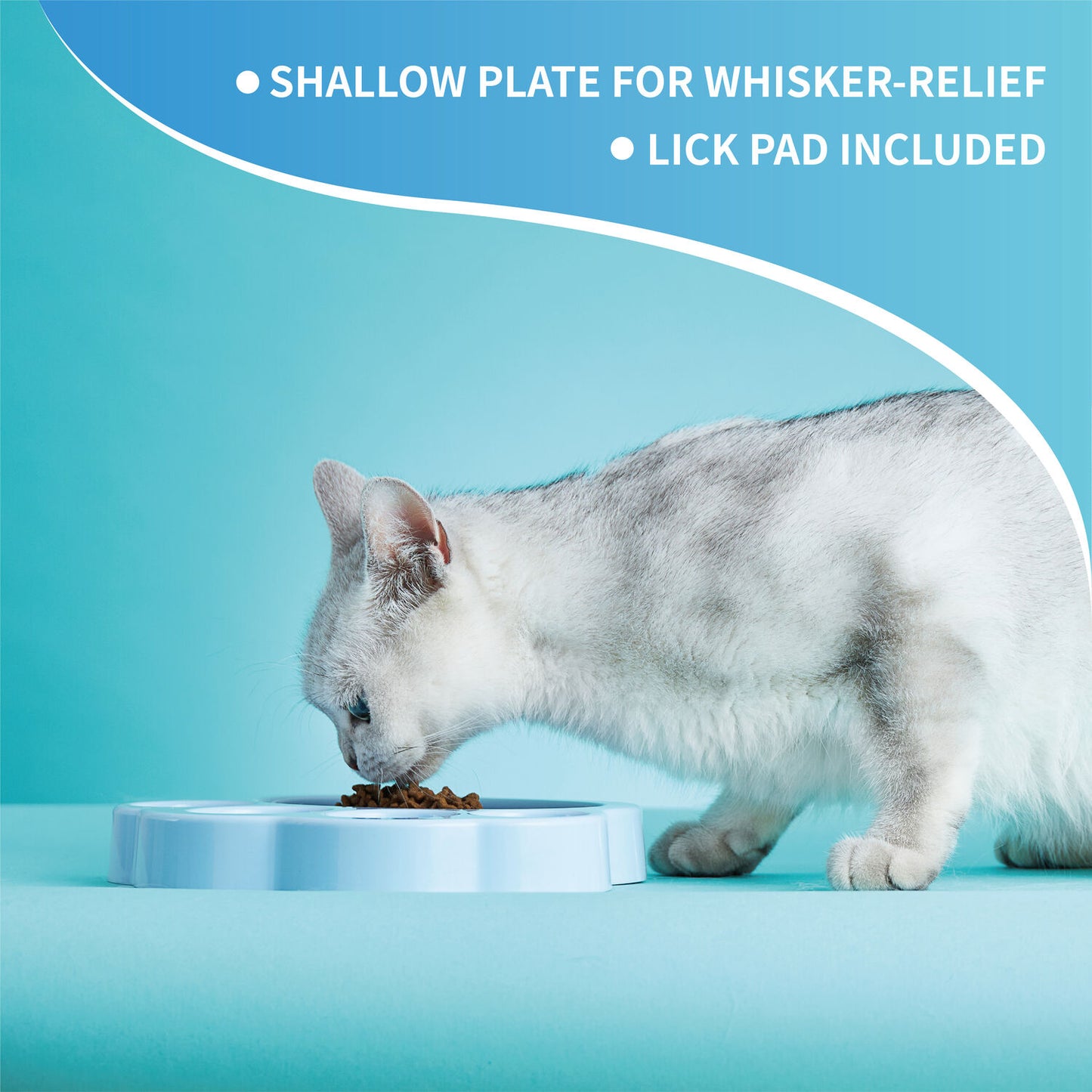 PAW 2-IN-1 Mini Slow Feeder & Lick Pad - Baby Blue (Easy)