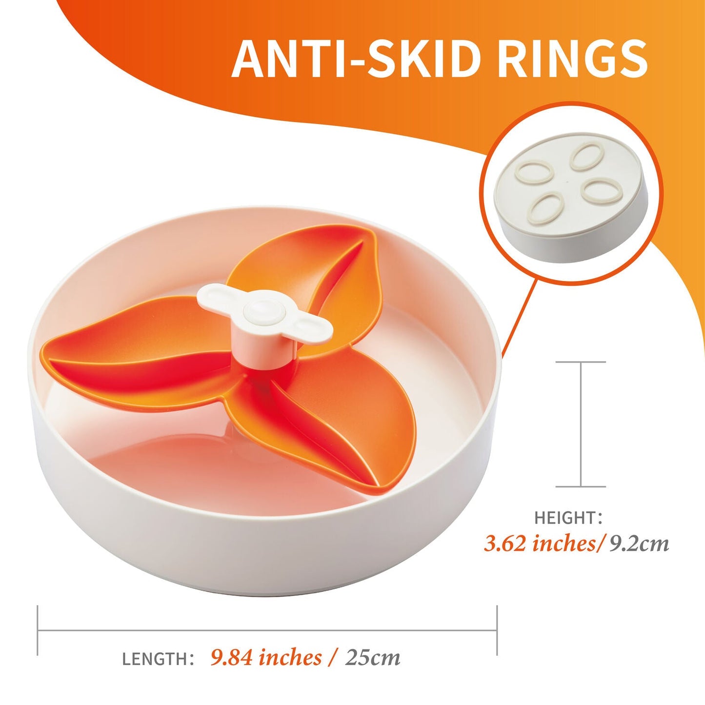 SPIN Interactive Feeder - Bougainvillea - Orange (Easy)