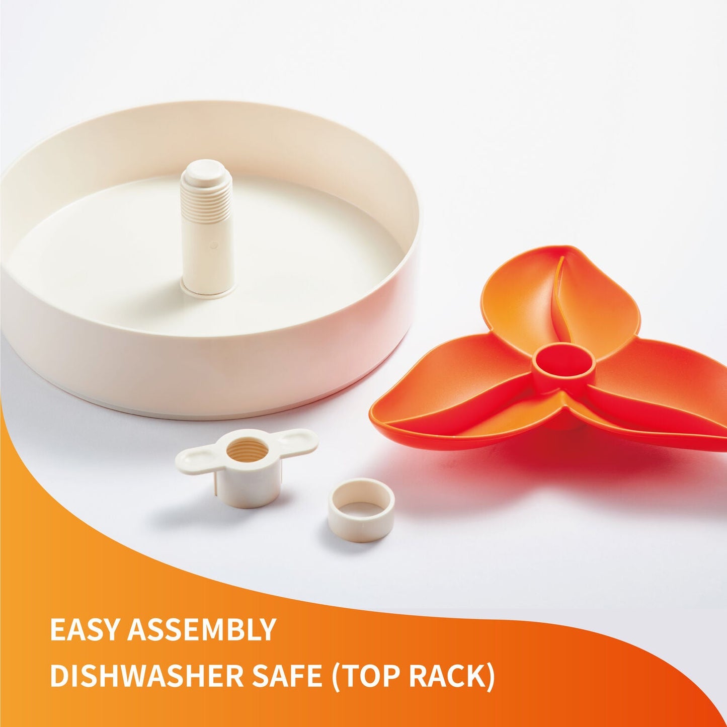 SPIN Interactive Feeder - Bougainvillea - Orange (Easy)