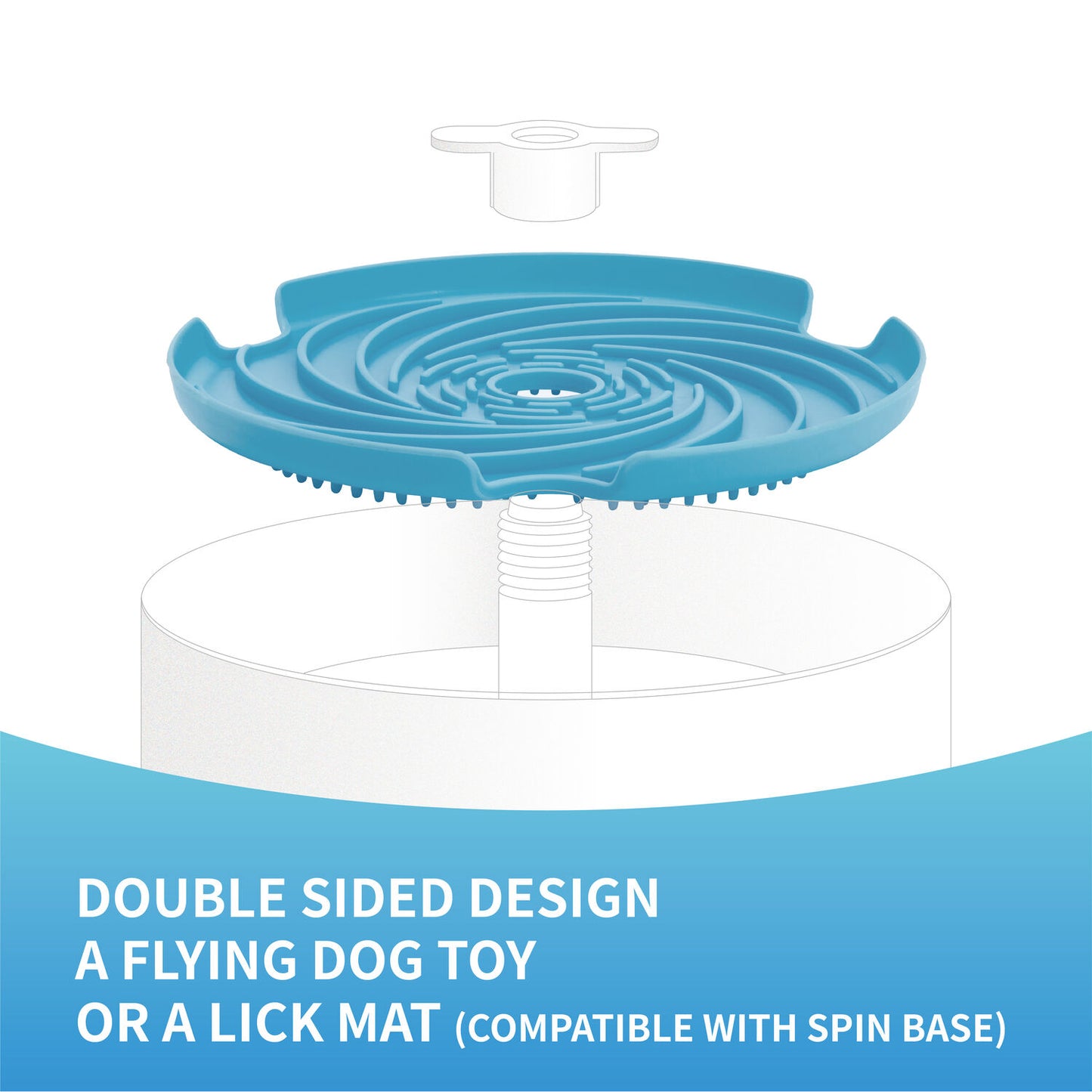 SPIN Accessories - Lick Frisbee - Blue (Medium)
