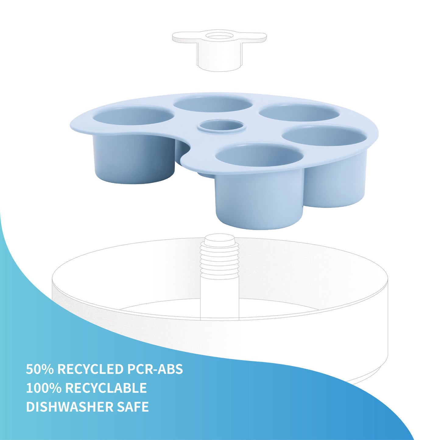 SPIN Accessories - Palette - Baby Blue (Medium)