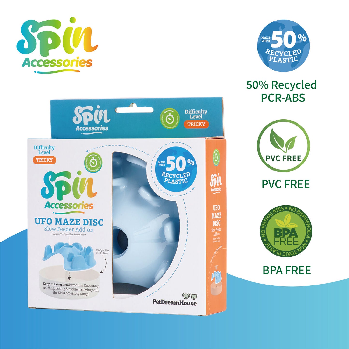 SPIN Accessories - UFO Maze Disc - Baby Blue (Tricky)