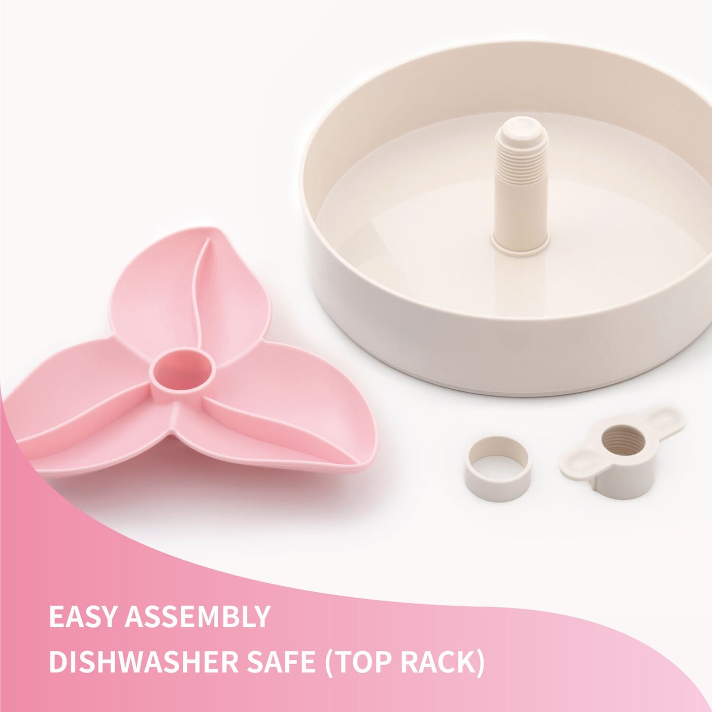 SPIN Interactive Feeder - Bougainvillea - Baby Pink (Easy)