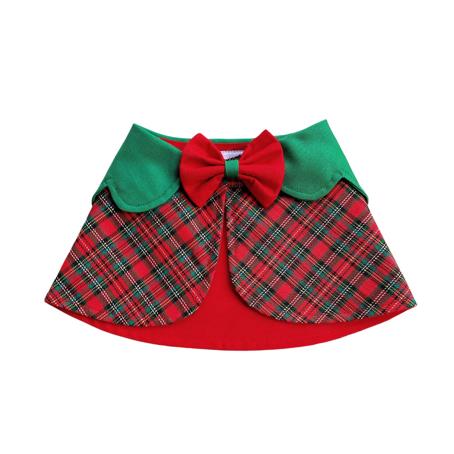 Christmas Plaid Cape - Red