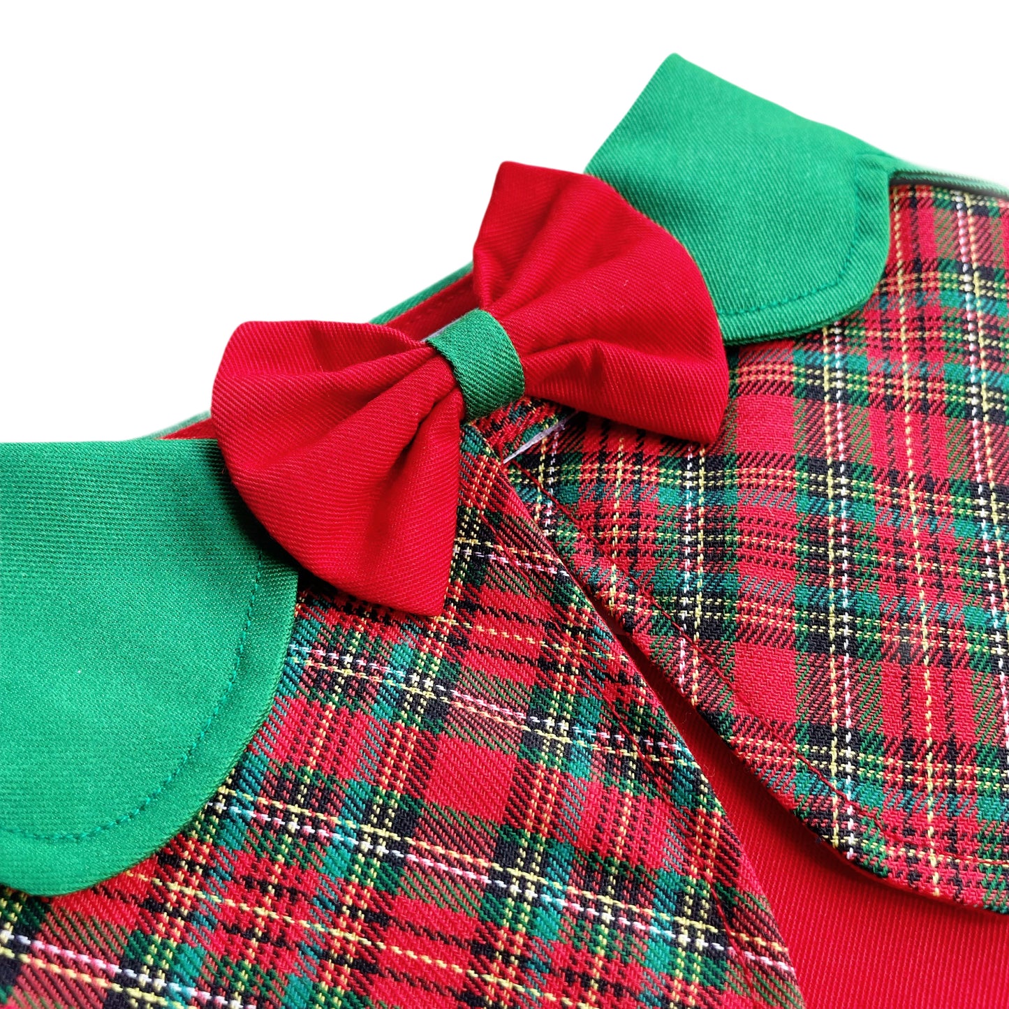 Christmas Plaid Cape - Red