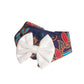 Batik Button Collar - Blue