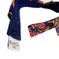 Batik Button Collar - Blue