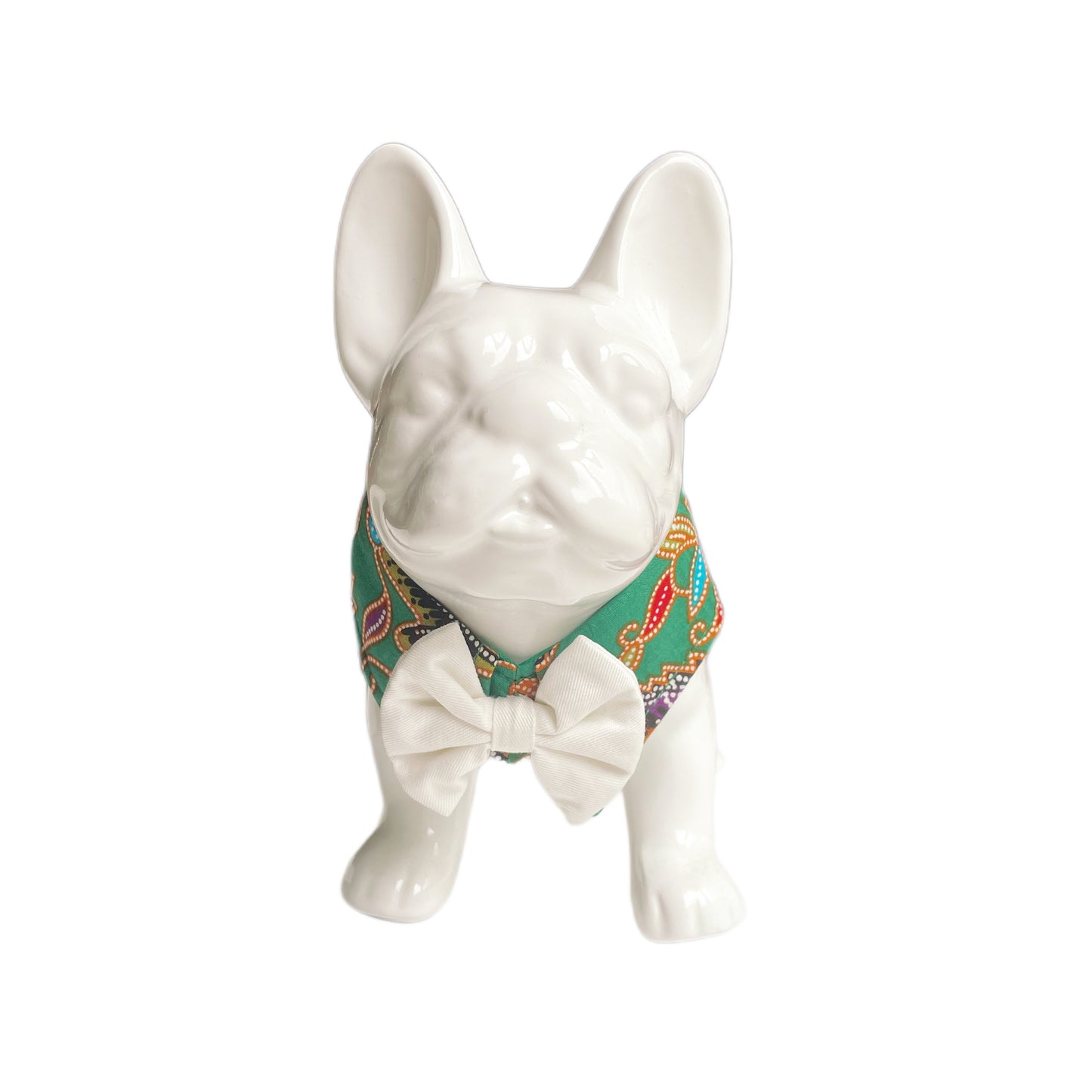 Batik Button Collar - Green