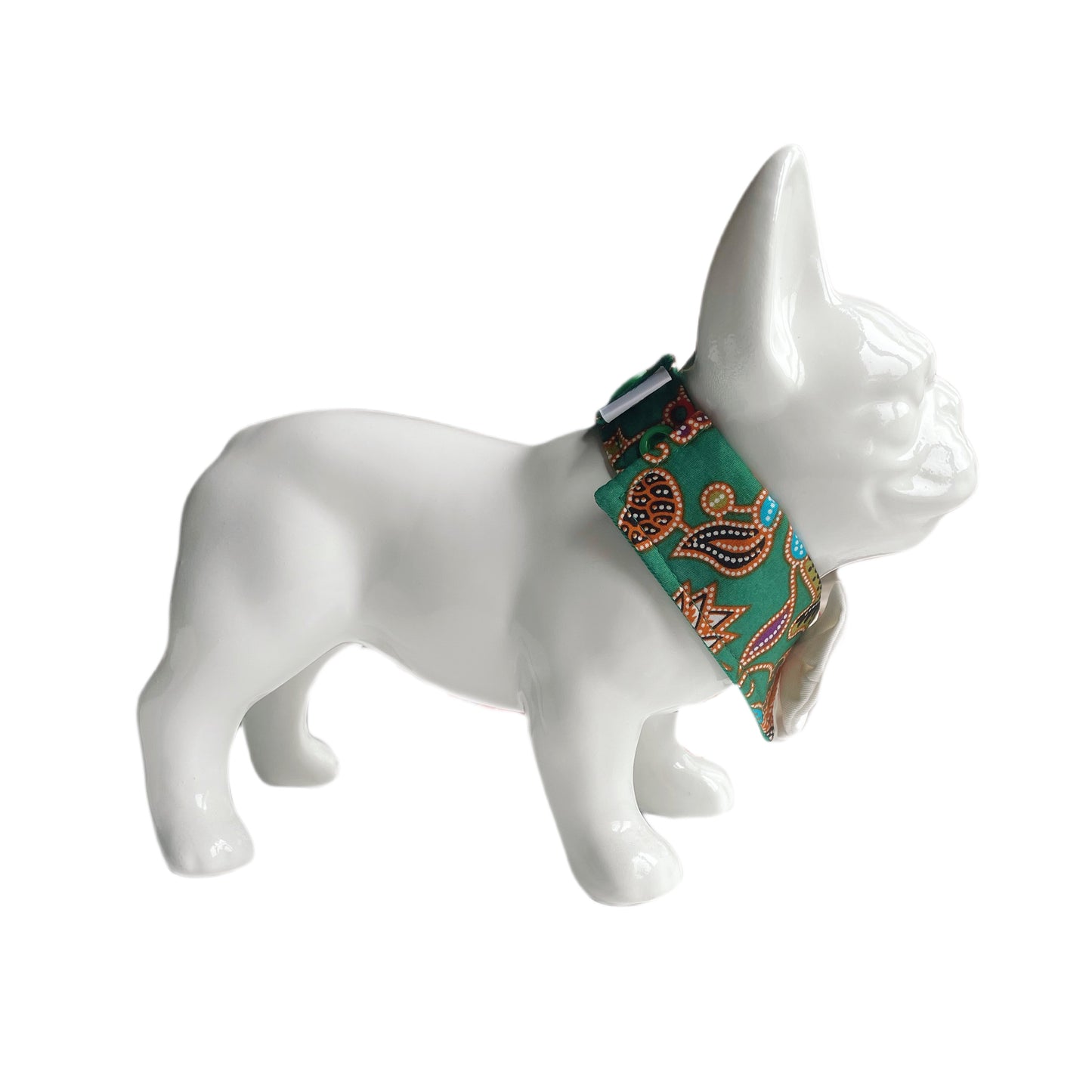 Batik Button Collar - Green