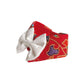 Batik Button Collar - Red