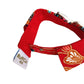 Batik Button Collar - Red