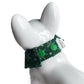 Snowflake Button Collar - Green