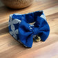 Chinese Coin Button Collar - Blue