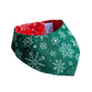 Snowflake Bandana - Red & Green