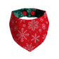 Snowflake Bandana - Red & Green