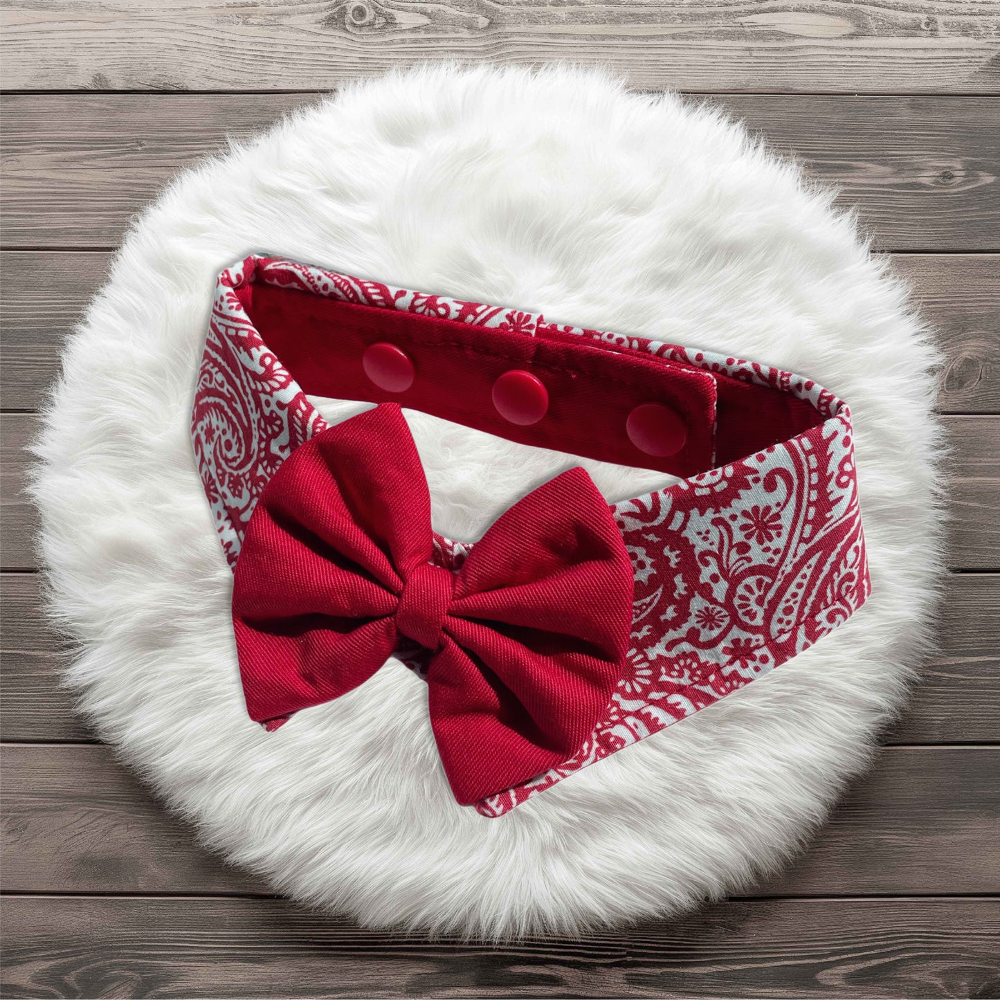 Paisley Collar - Red