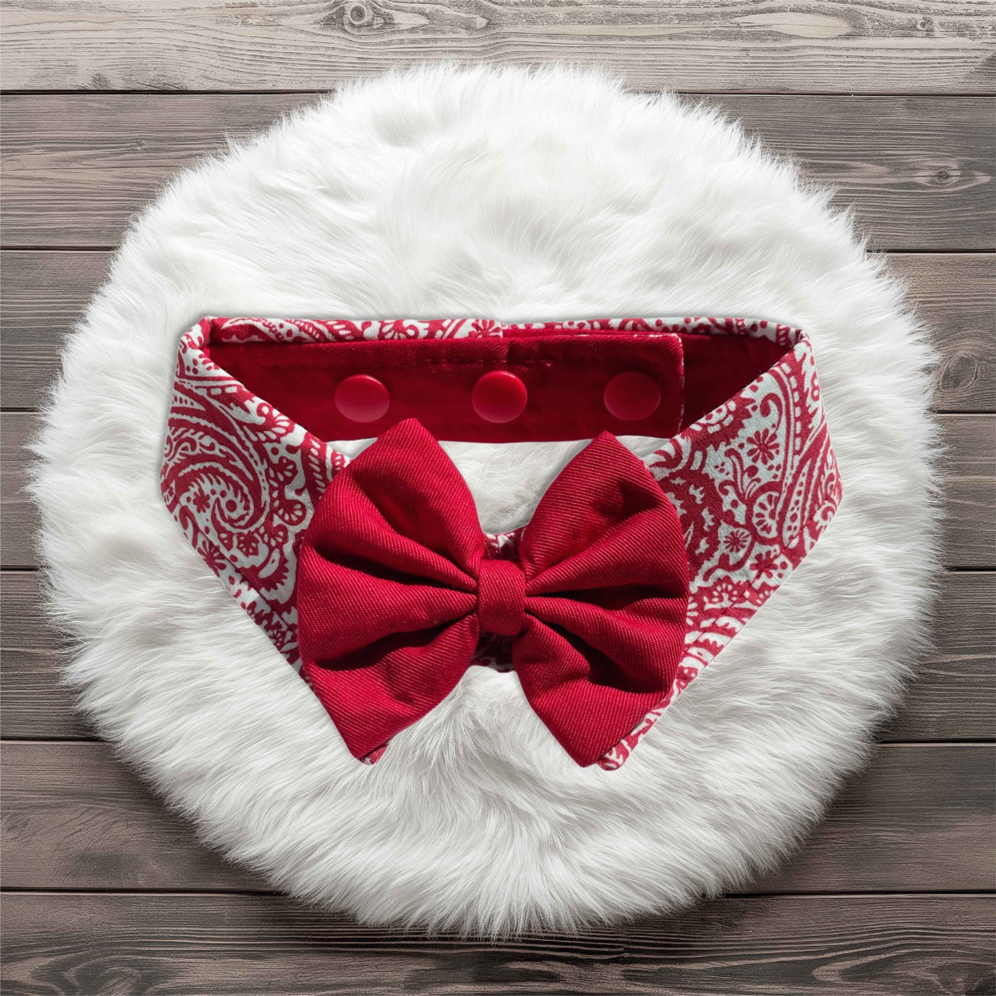 Paisley Collar - Red