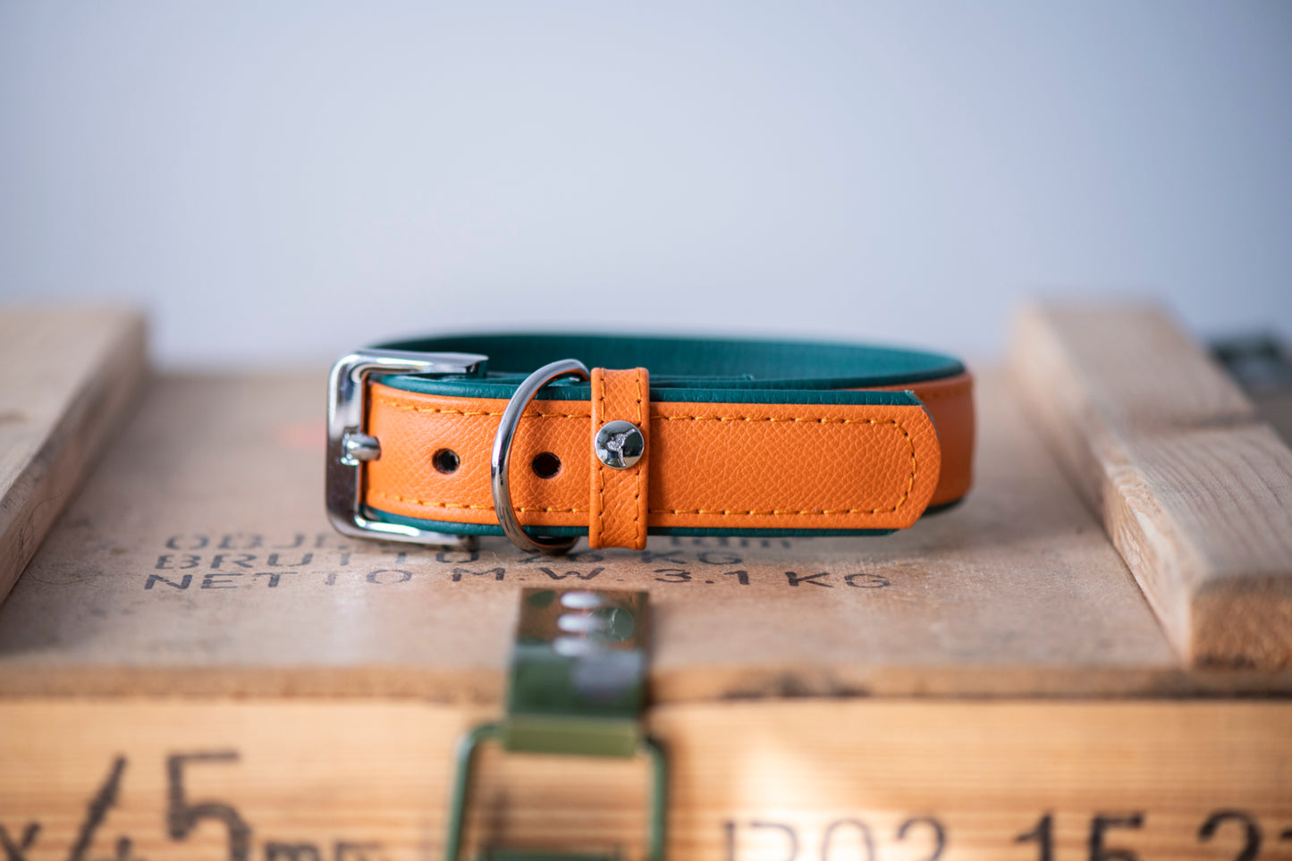 Firenze Collar - Orange / Forest
