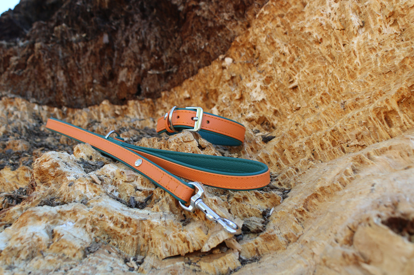 Firenze Collar - Orange / Forest