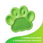 PAW 2-IN-1 Slow Feeder & Lick Pad - Green (Easy)