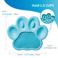 PAW 2-IN-1 Slow Feeder & Lick Pad - Blue (Easy)