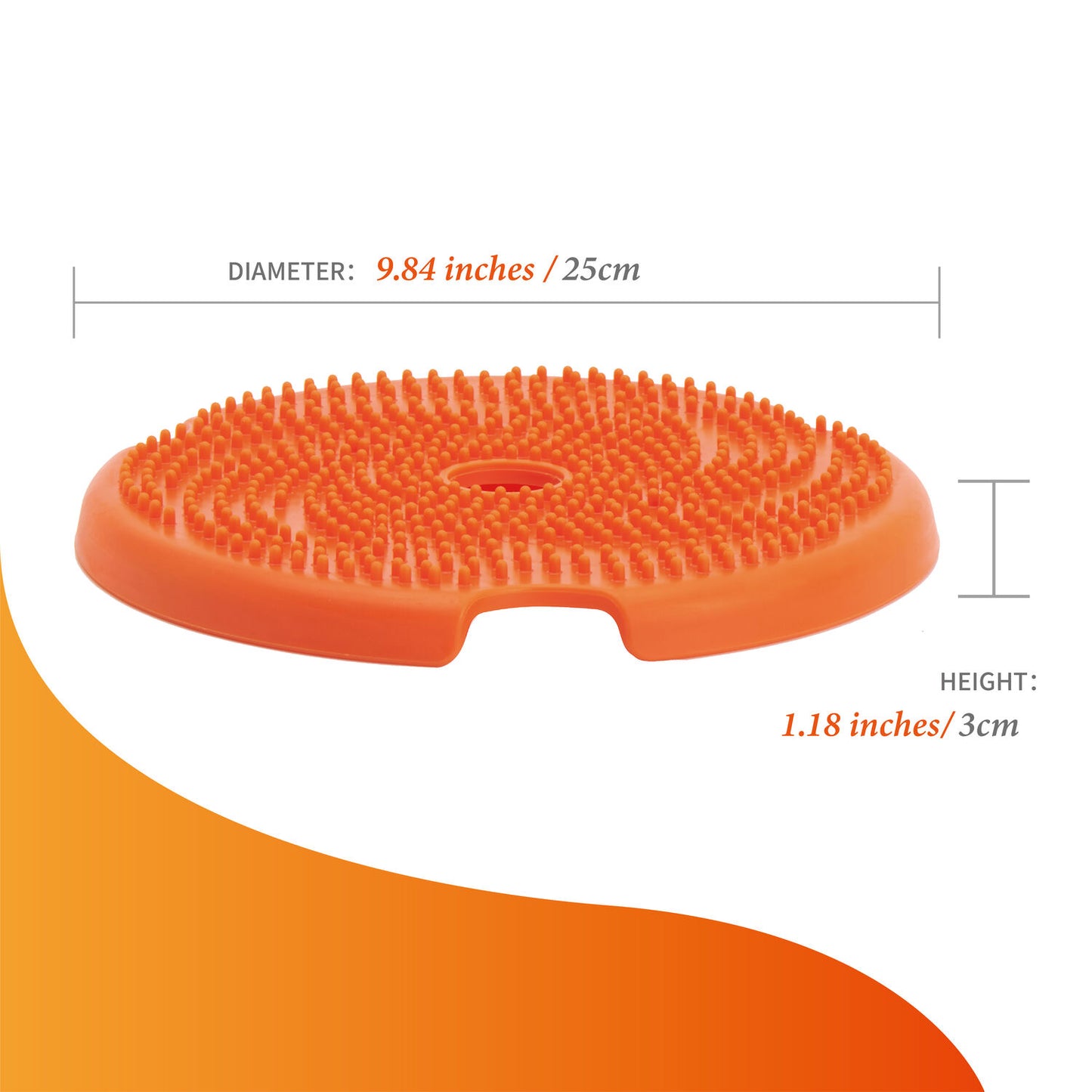 SPIN Accessories -  Lick Frisbee - Orange (Medium)