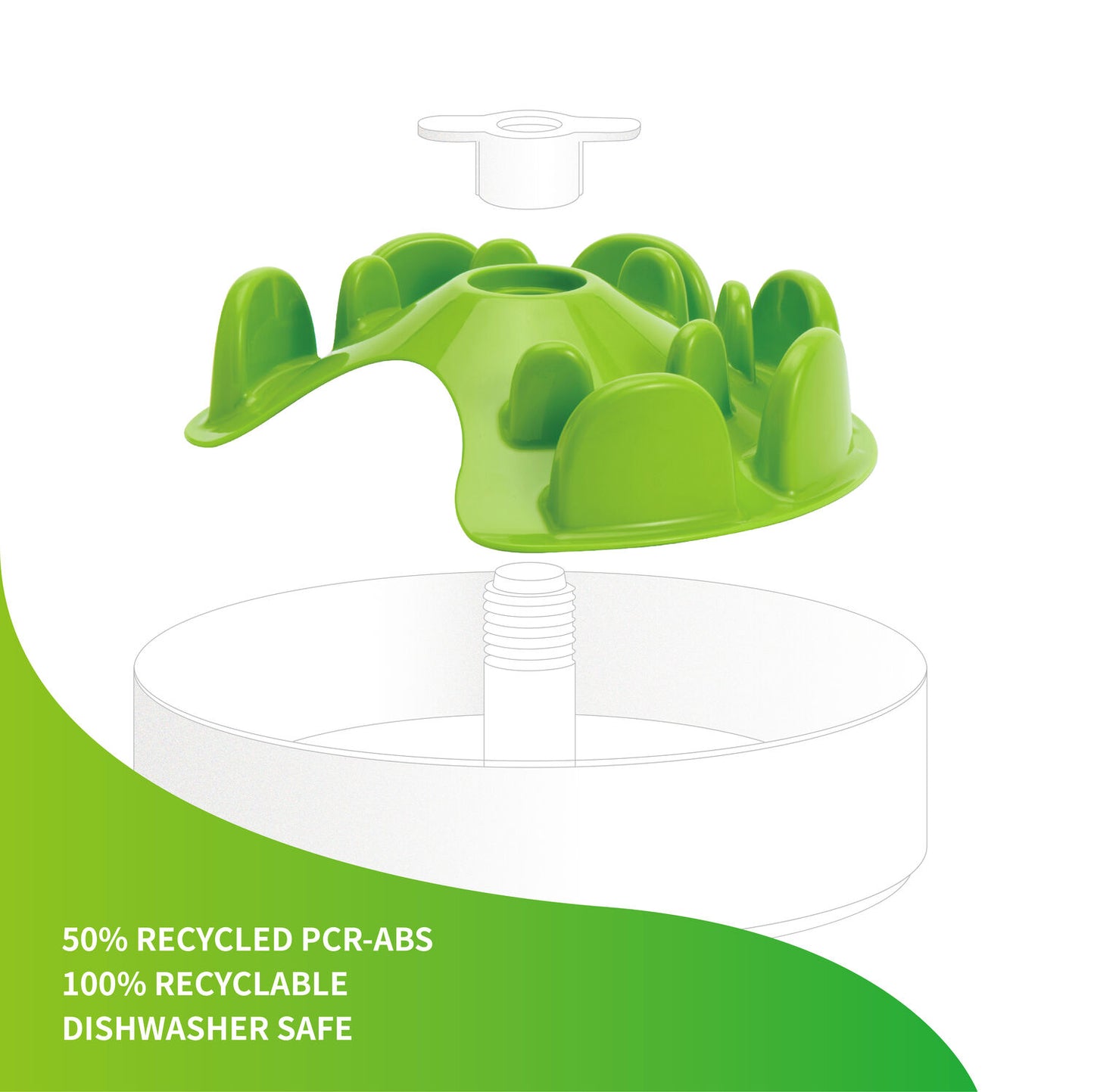 SPIN Accessories -  UFO Maze Disc - Green (Tricky)