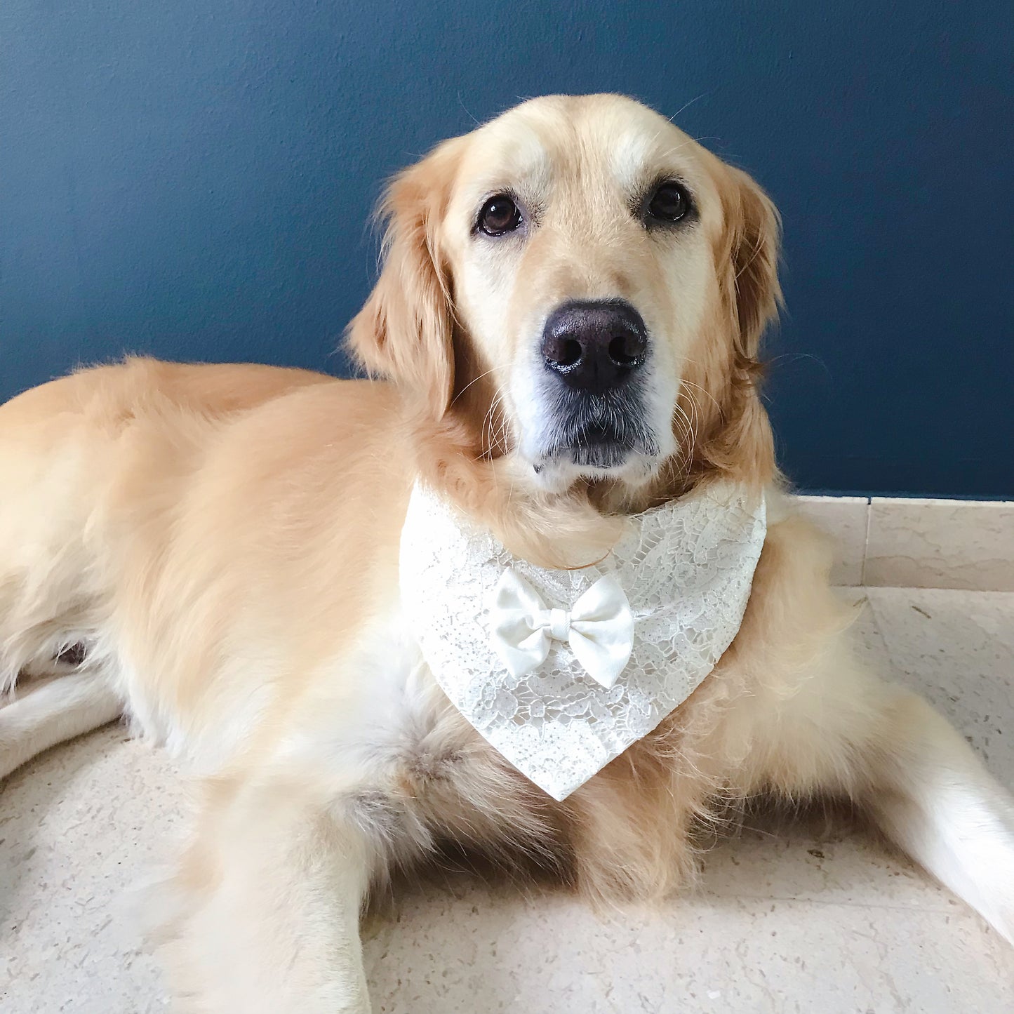 Wedding Bandana - Cream